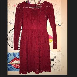 Red formal dress